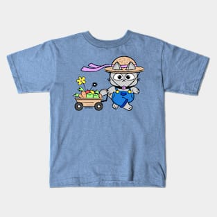 Gardening Cat Kids T-Shirt